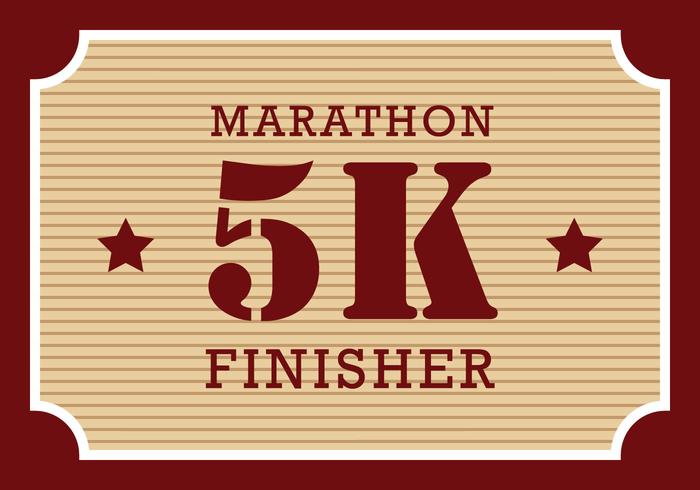 5K Finisher vector