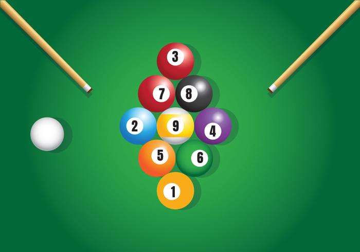 9 Ball Billiard Vector