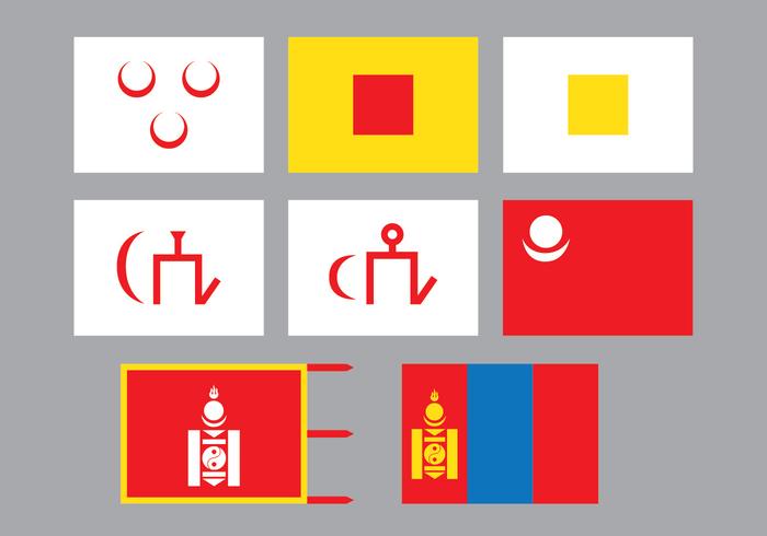 Mongol Flag vector