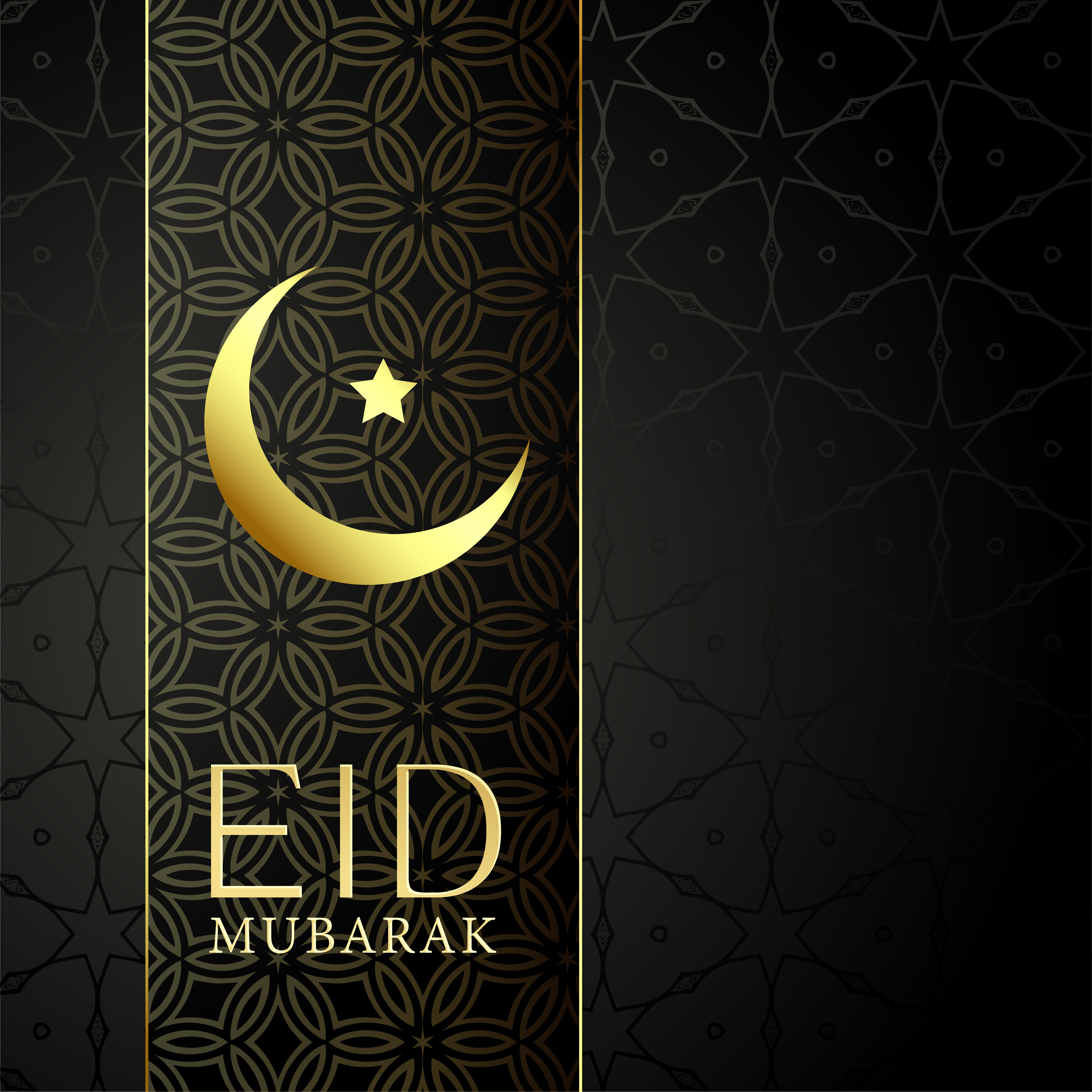 Islamic eid festival golden background - Download Free 