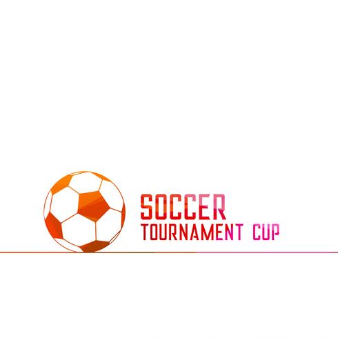 soccer tournament background with football