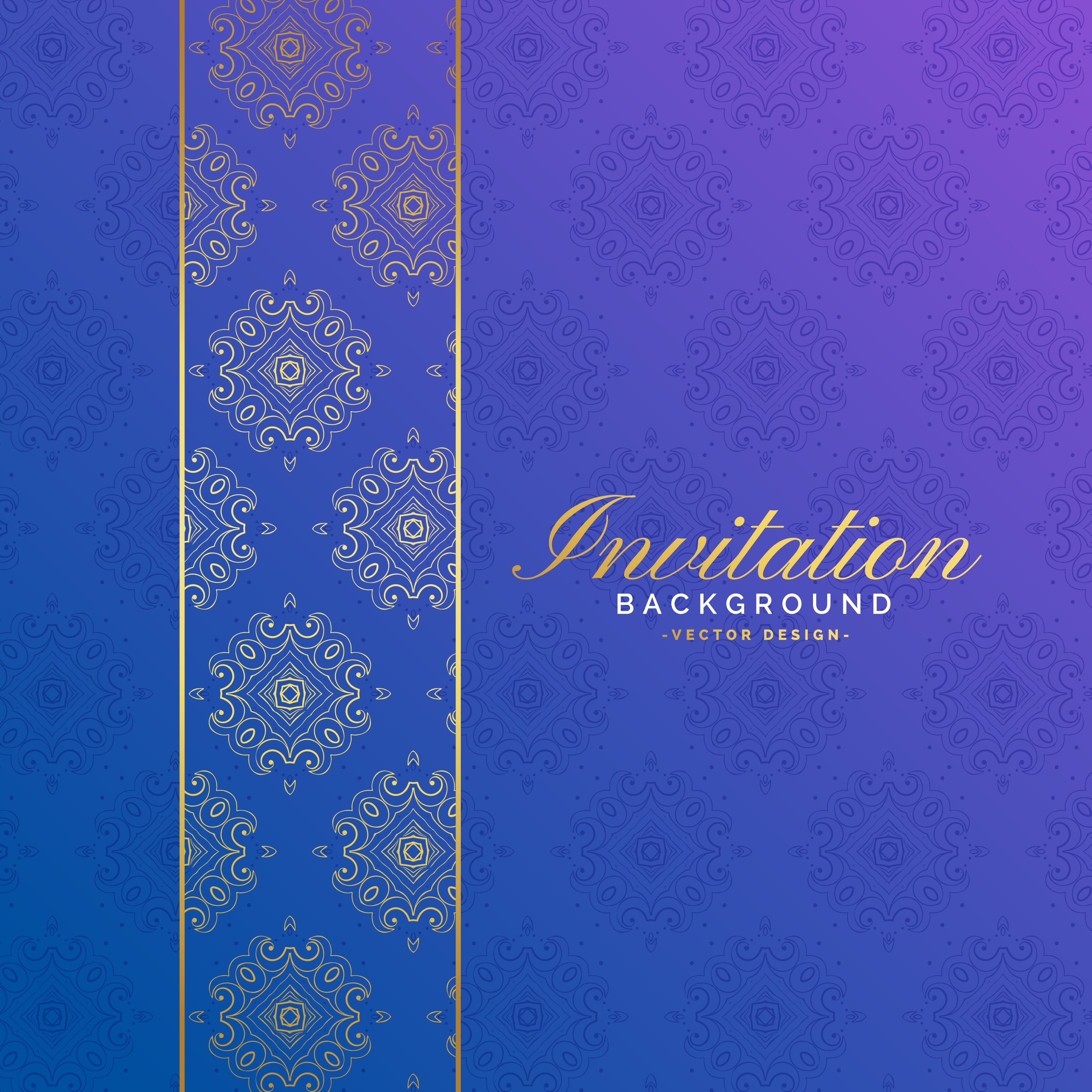 premium invitation background with pattern Download Free 