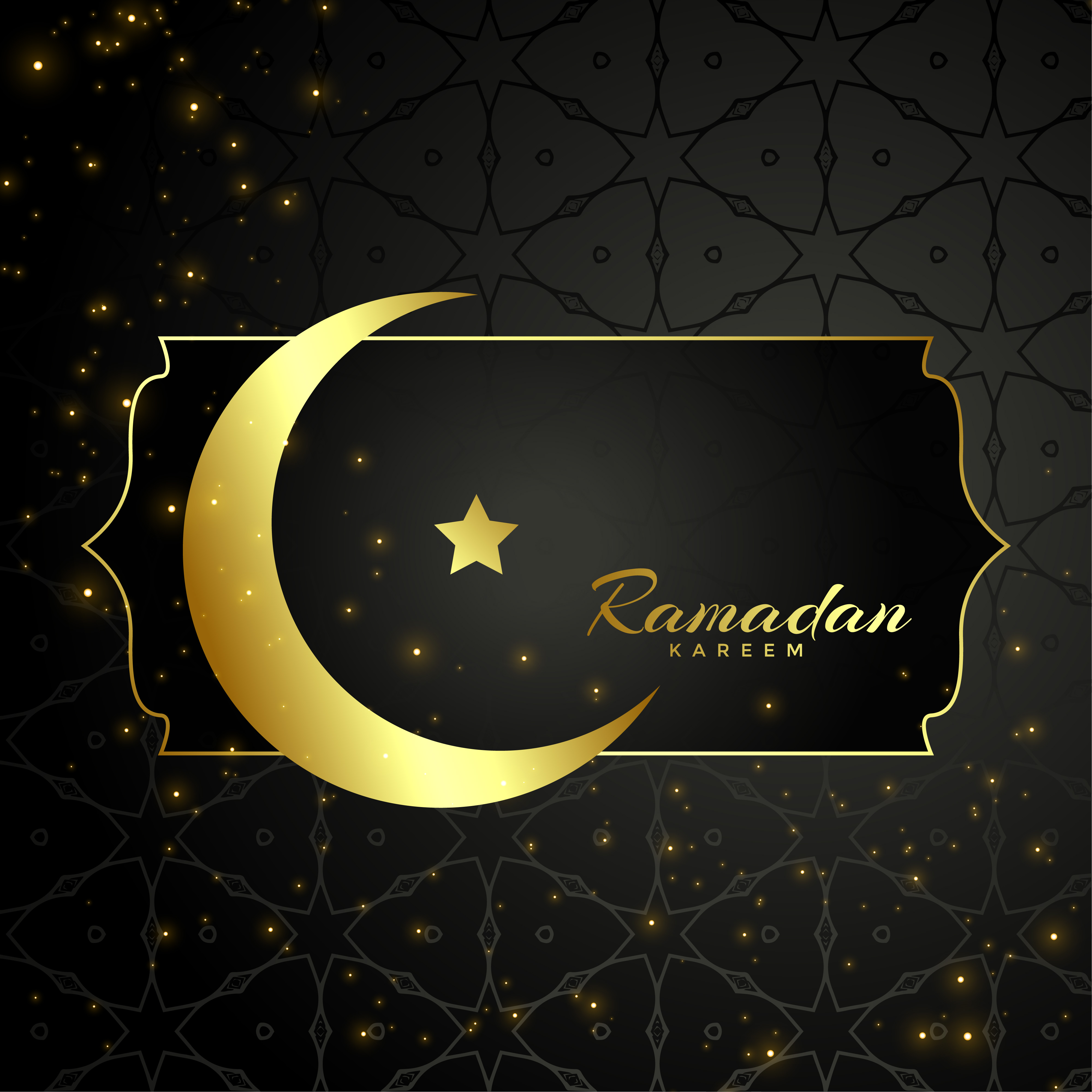 Islamic ramadan kareem moon and star design - Download 