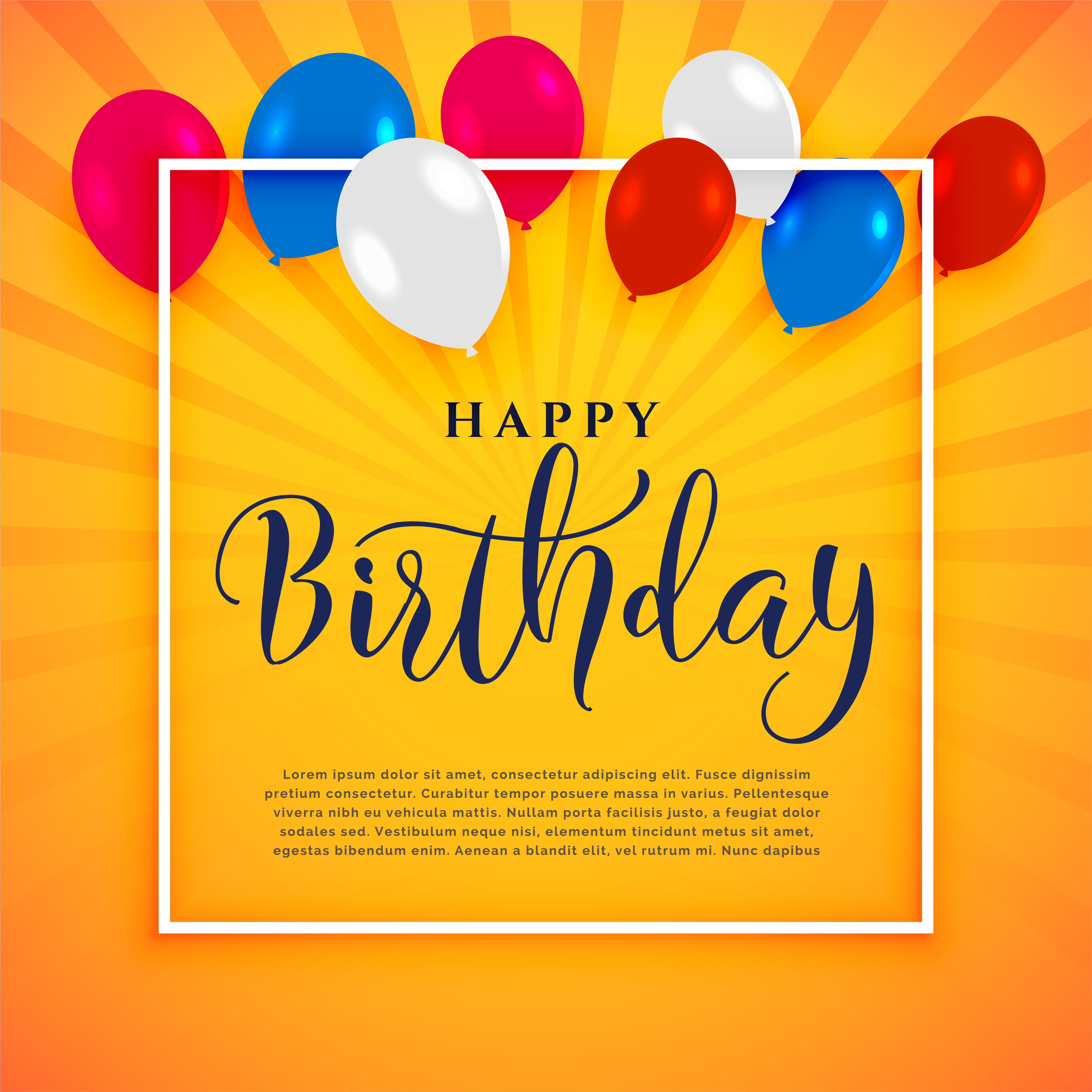 happy birthday celebration background with text space - Download Free