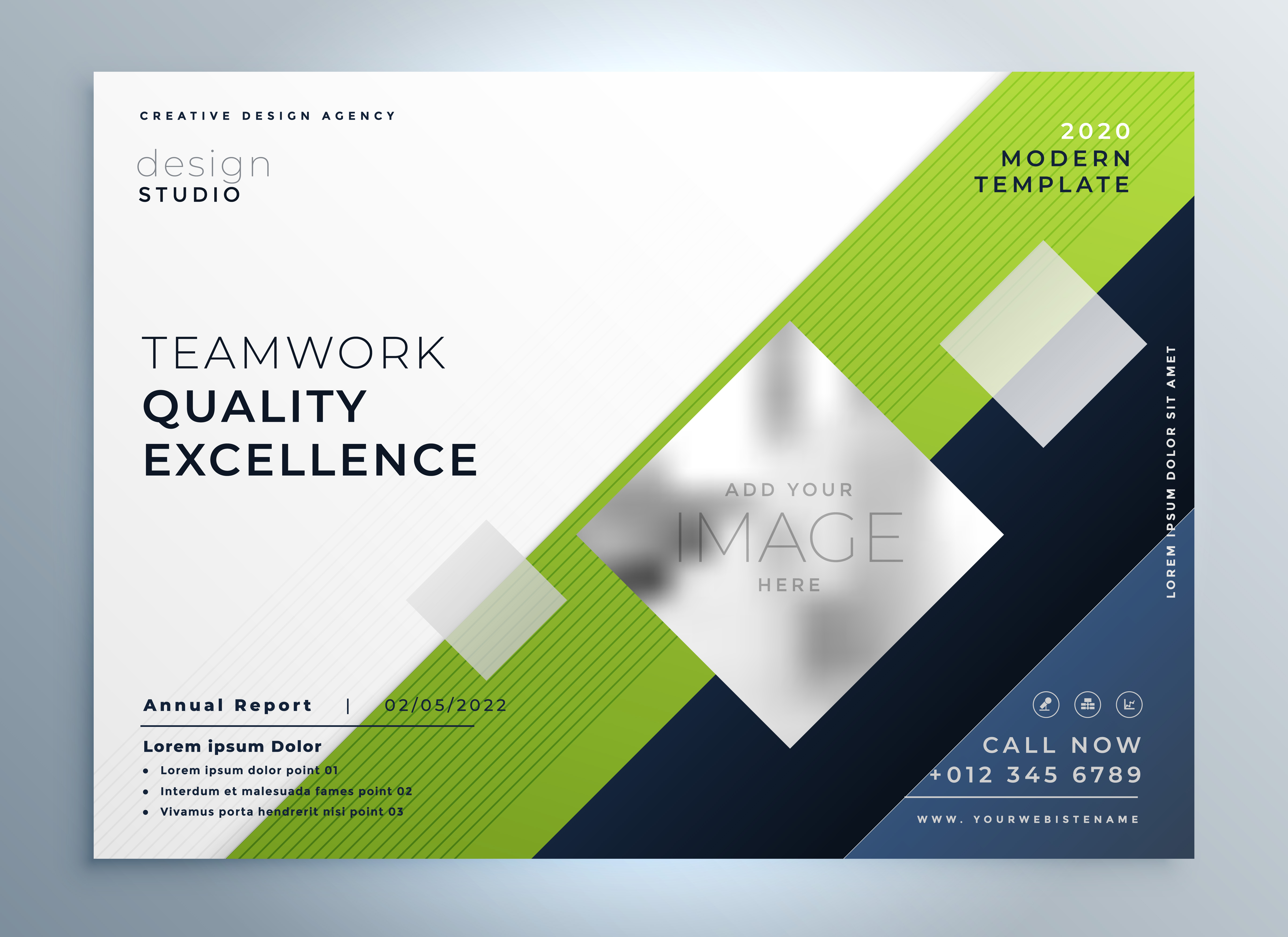 Modern Green Business Flyer Brochure Presentation Template Download