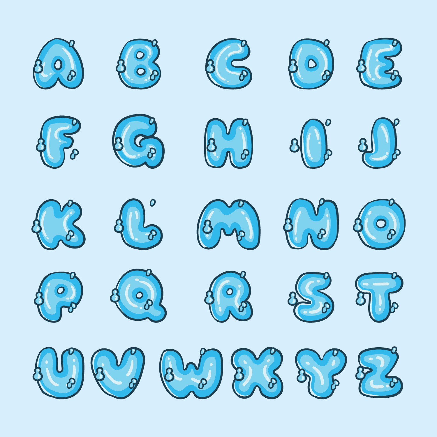 The water type alphabet