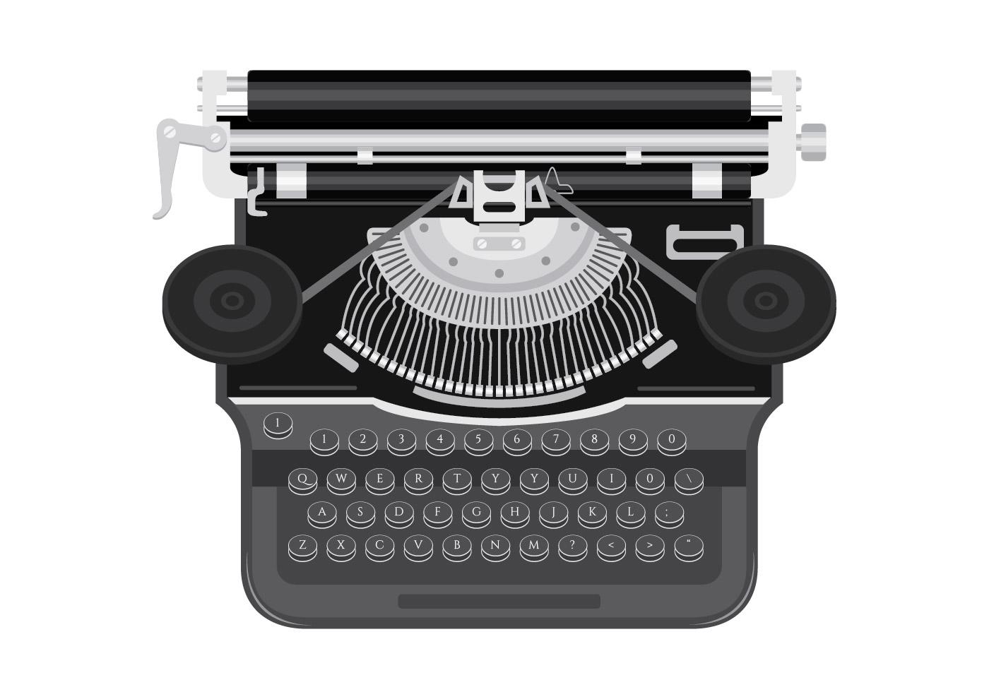 Typewriter Vector Illustration 214873 Vector Art at Vecteezy