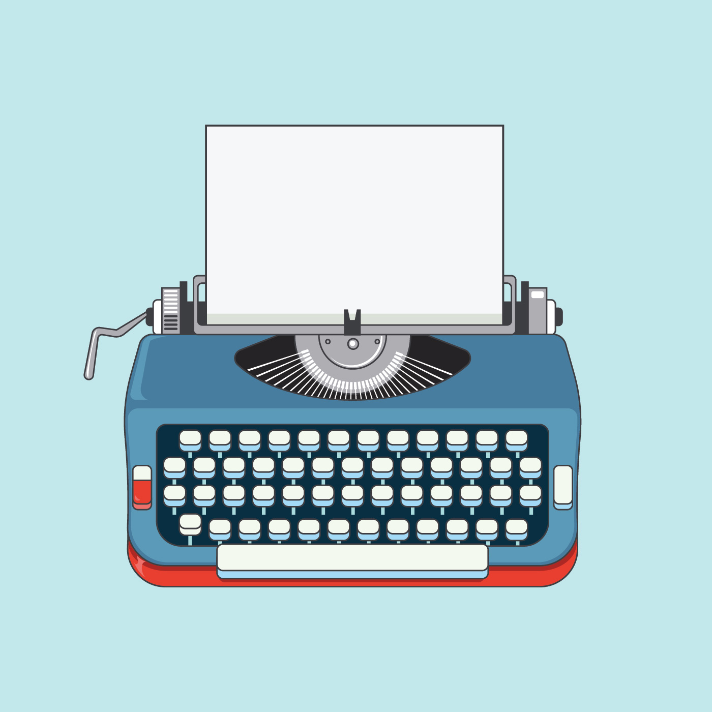 Retro Typewriter Machine Illustration 214886 Vector Art at Vecteezy