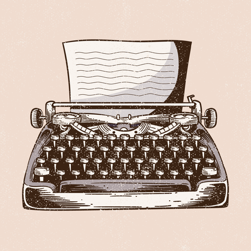Typewriter Illustration vector