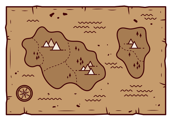 Vector de mapa antiguo