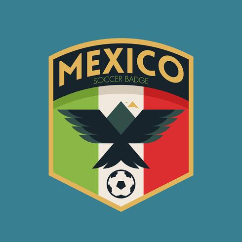 Mexico World Cup Soccer Badges vector