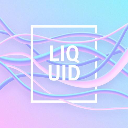 Creative Pastels Liquid Fluid Vector Design