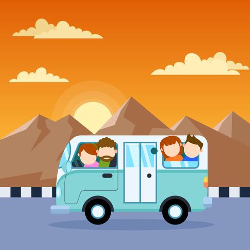 Outstanding Family Vacation Vectors