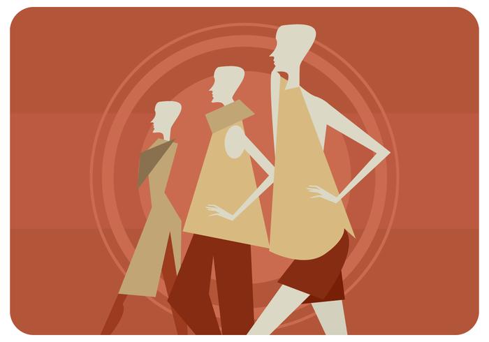 Three Women Mannequins Vector