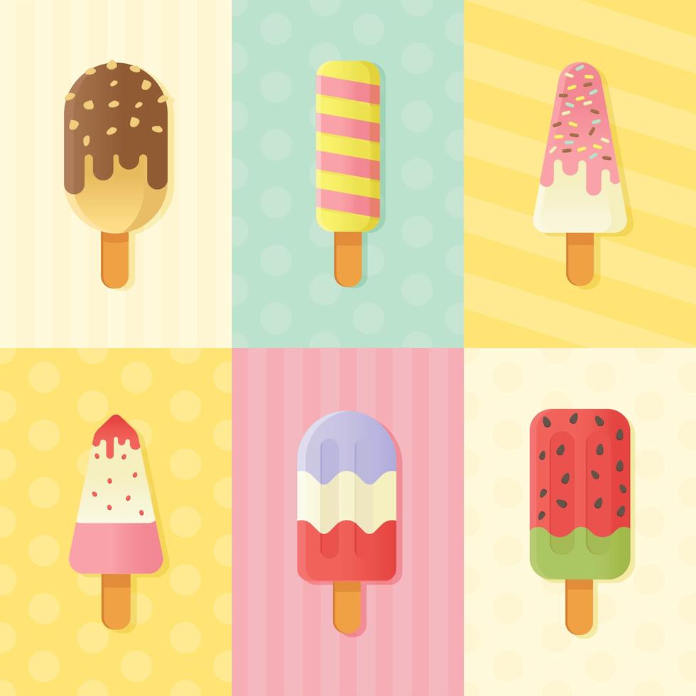 Download Summer Popsicles Vector 215815 - Download Free Vectors ...