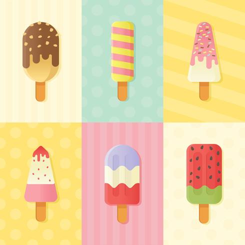 Summer Popsicles Vector