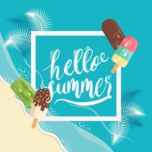 Summer Popsicles vector