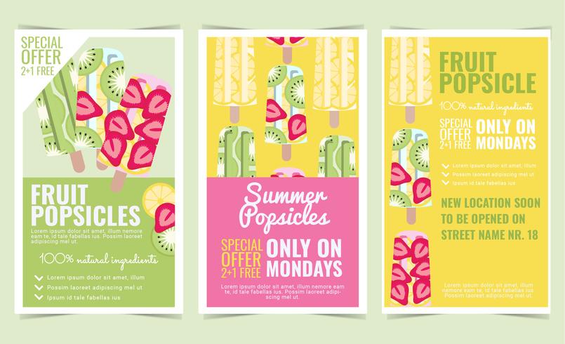 Vector Fruit Popsicles Posters - Download Free Vector Art, Stock Graphics & Images