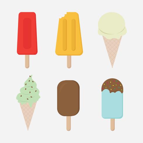 Summer Popsicles vector