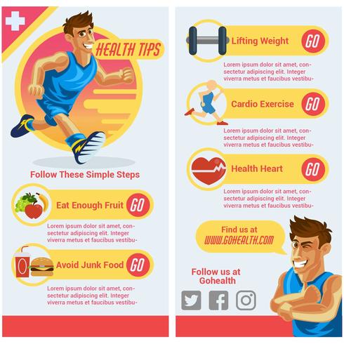 Health Brochure vector