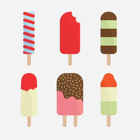 Summer Popsicles vector