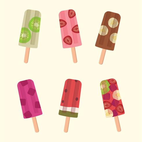 Summer Popsicles vector