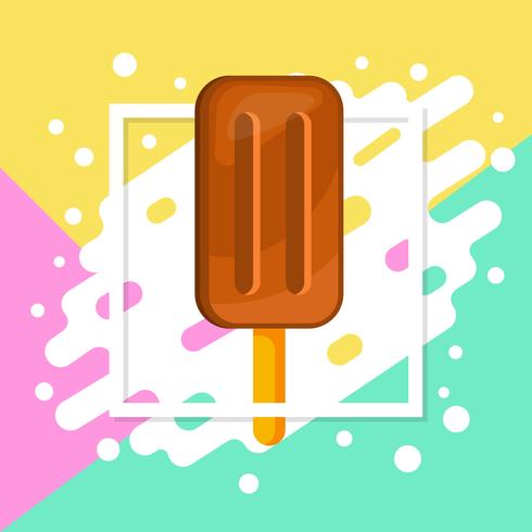 Summer Popsicles Background vector