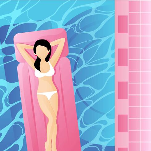Pool Inflatables Sunbath Vector