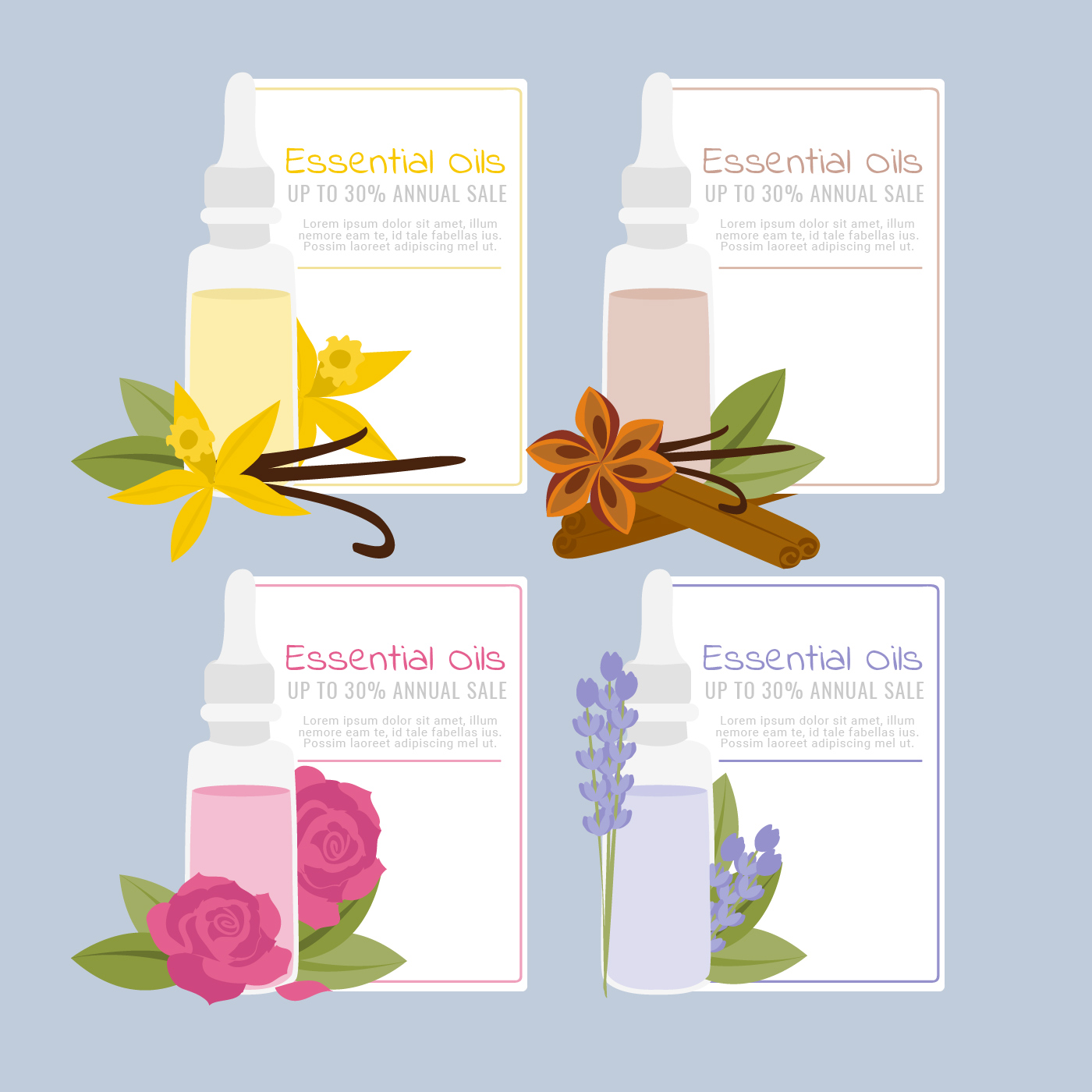 Download Vector Essential Oils Sale Banners - Download Free Vectors ...