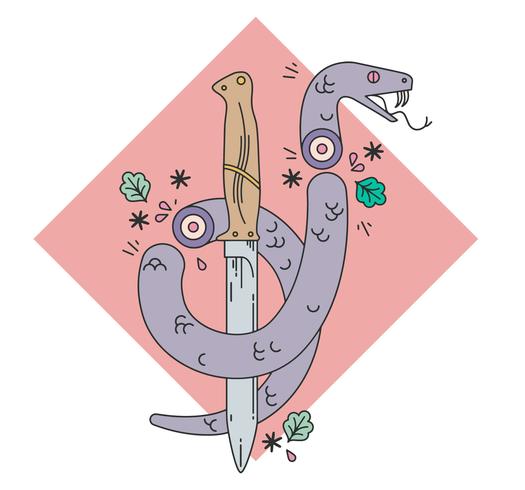 Snake Dagger Vector