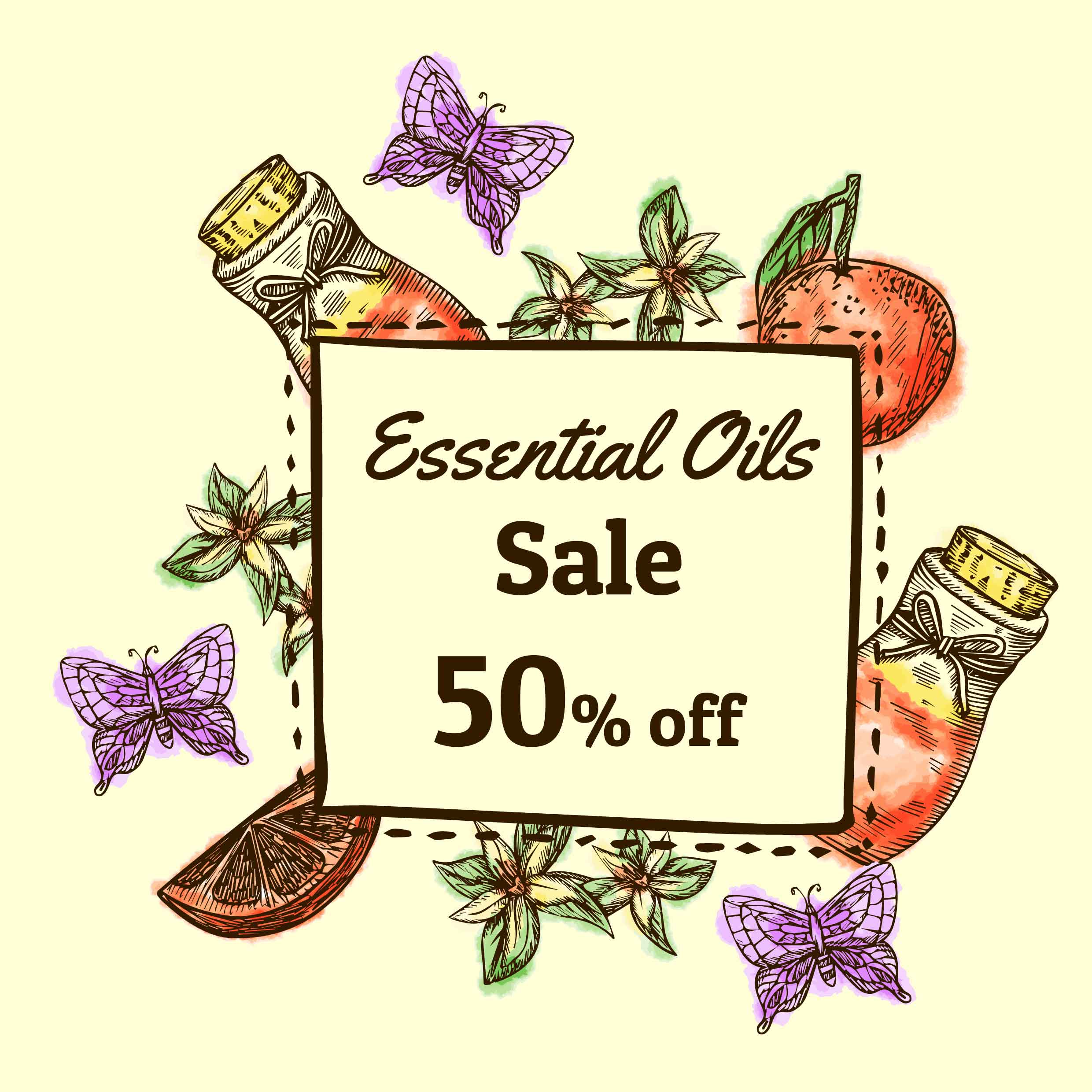 Download Essential Oils Sale 215970 - Download Free Vectors ...