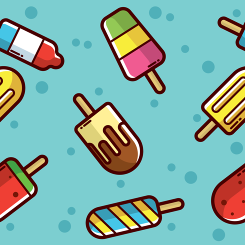 Summer Popsicles Vector