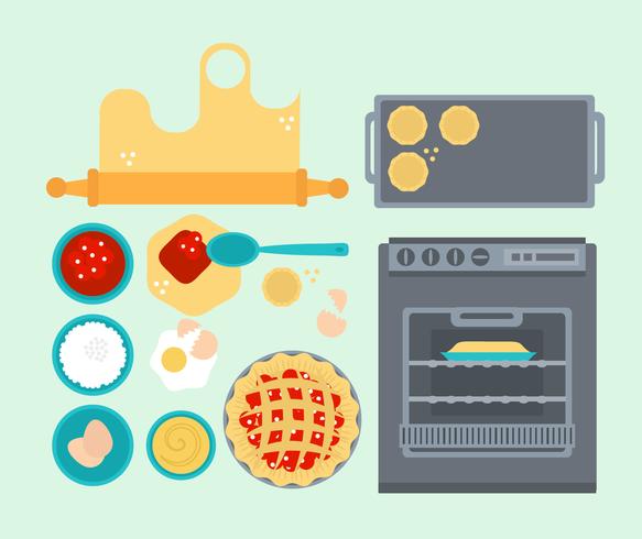 Vector Baking Essentials Illustration