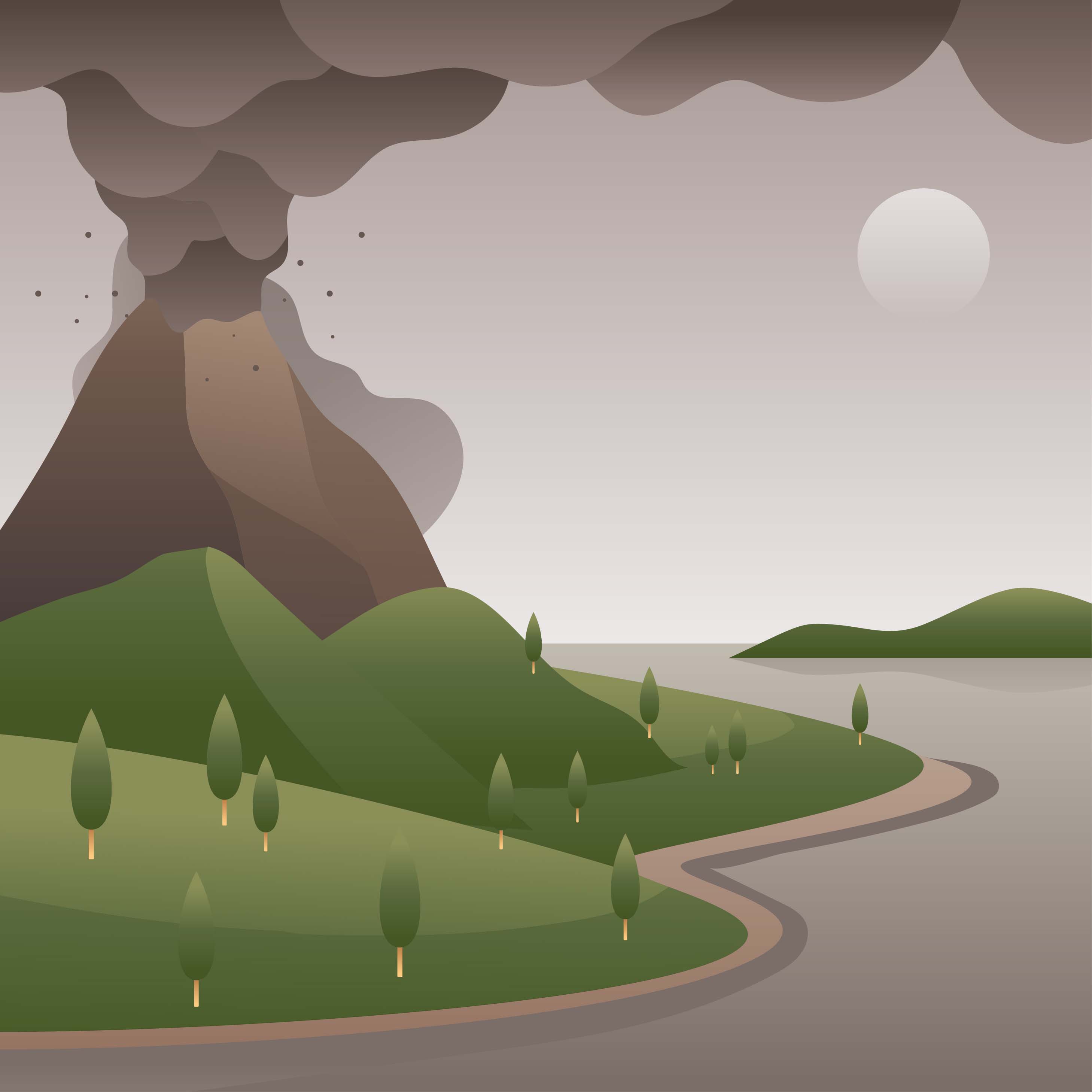 Volcano Phreatic Eruption 216018 - Download Free Vectors, Clipart