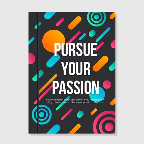 Pursue Your Passion Cover Book vector