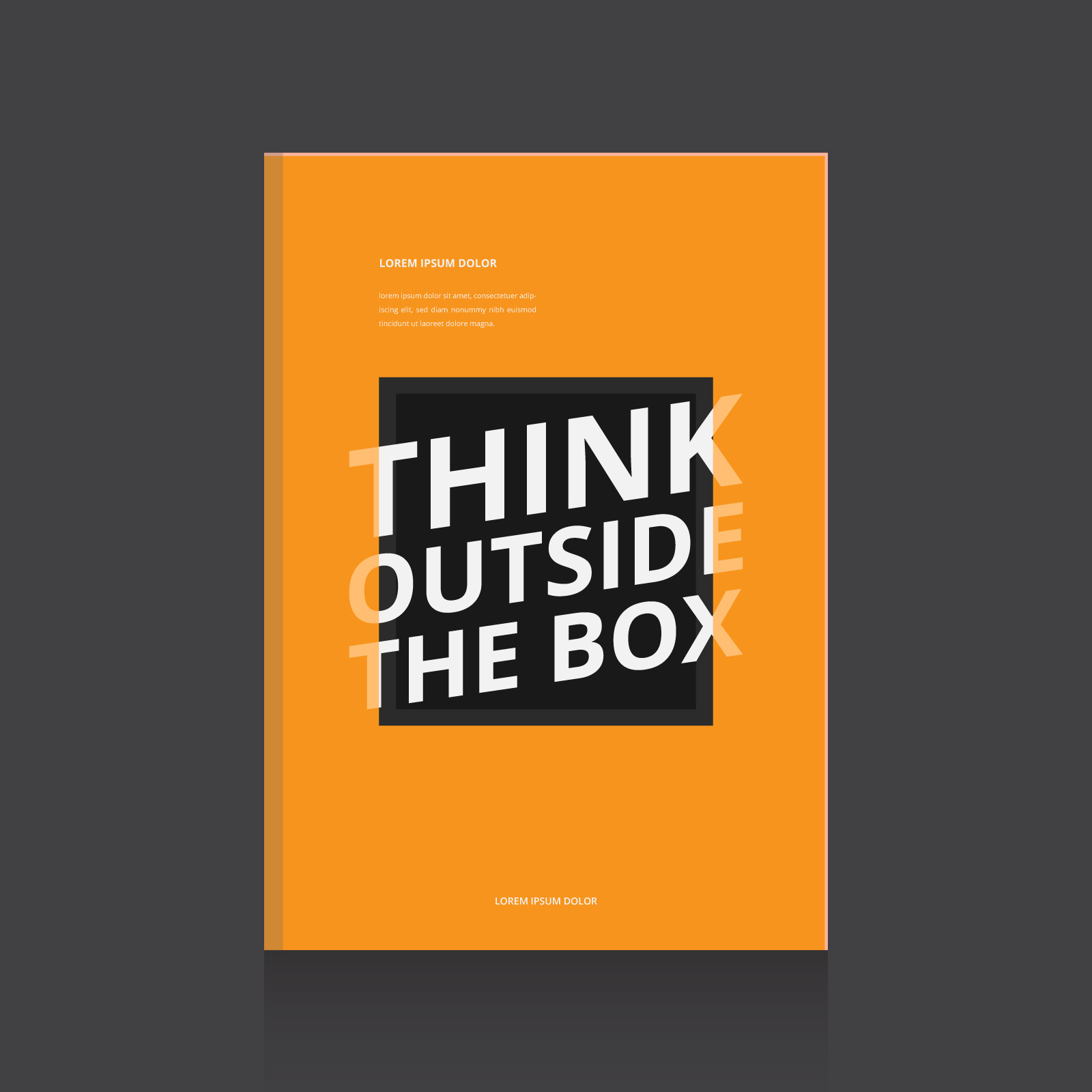Simple and Effective Motivational Book Cover Design Template 216149