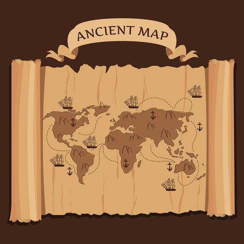 Ancient Map Vector