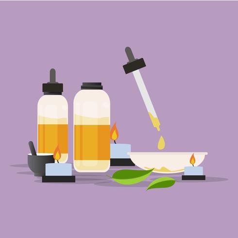 Essential Oils Sale Illustration vector