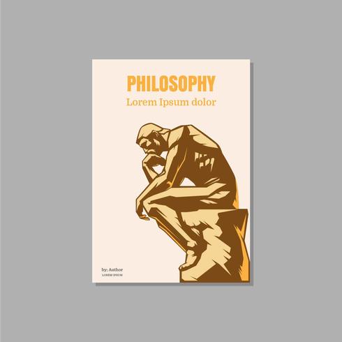 Philosophy Book Cover Vector Illustration