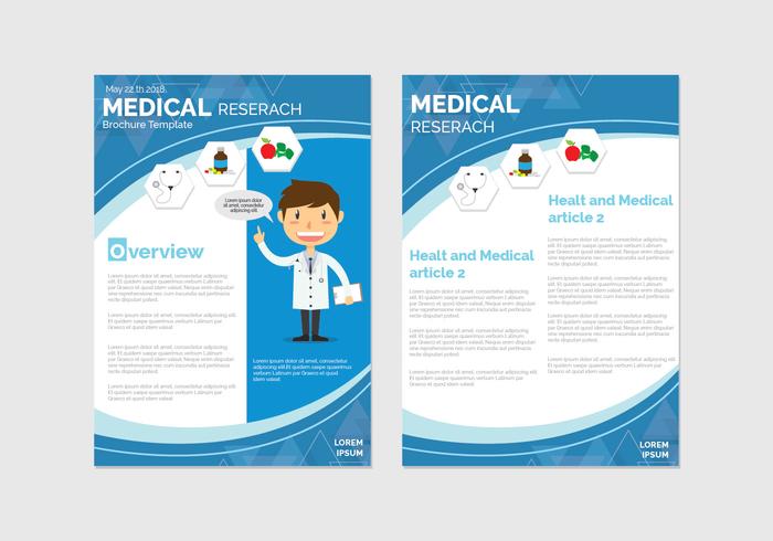 Health and Wellness Brochure Template vector