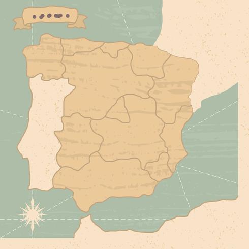 Ancient Map Illustration vector