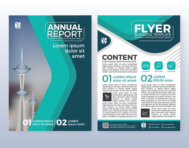 Multipurpose corporate business flyer layout design. Suitable fo vector