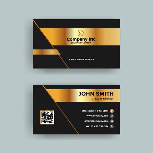 Black Grid Business Card vector