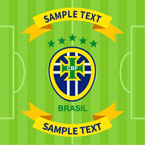 Brazilian Soccer Patch vector