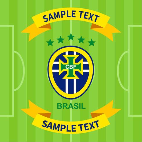 Brazilian Soccer Patch vector