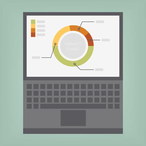 Graph and charts vector