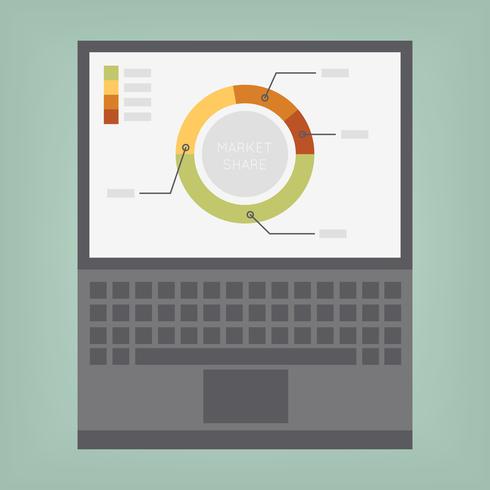 Graph and charts vector