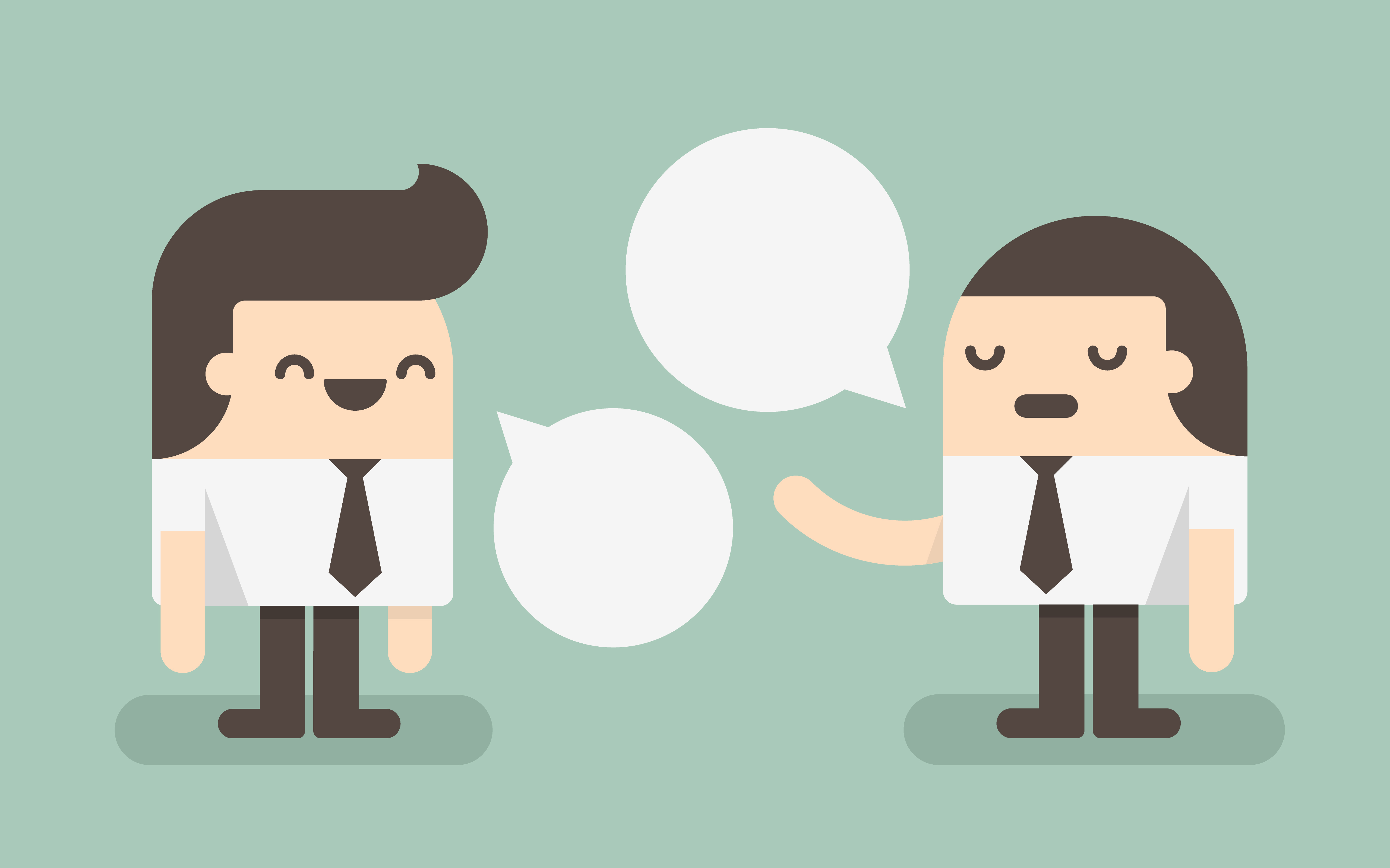 Two People Talking Free Vector Art - (56 Free Downloads)