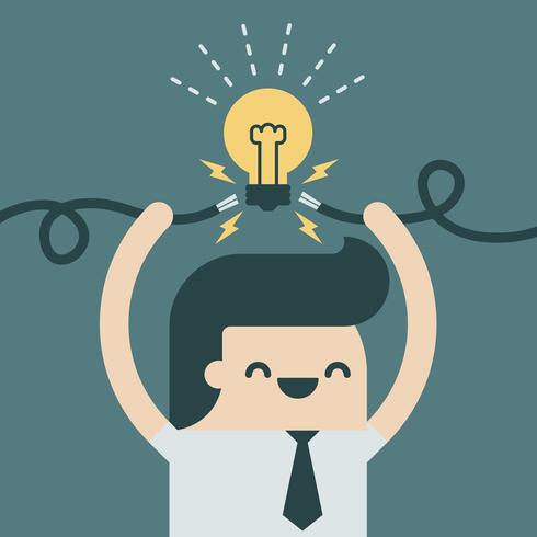 Spark idea vector