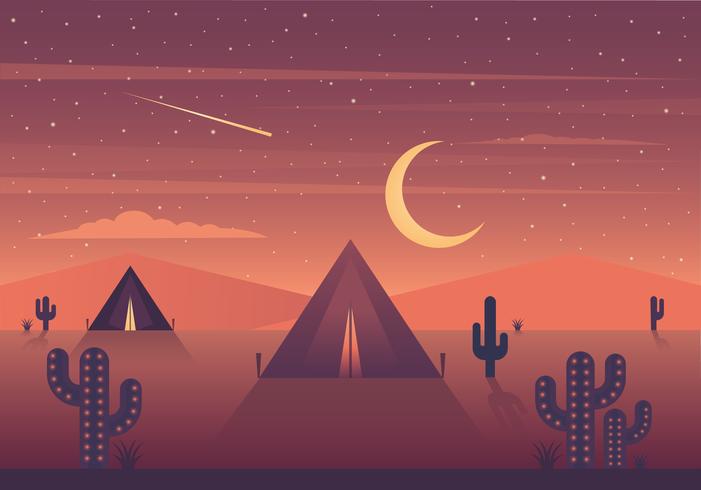 Ilustración de paisaje de naturaleza vectorial vector